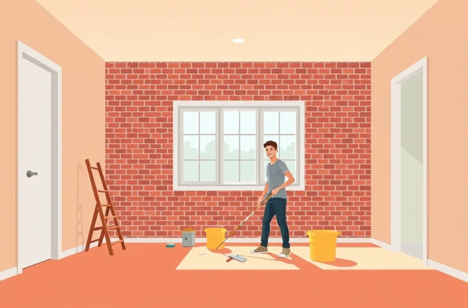 Intérieur rénové après travaux de peinture aux Herbiers
